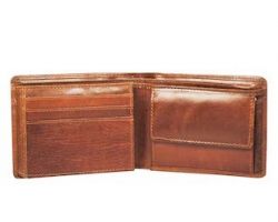 Camel leather wallet for men decent