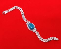 Firoza Silver bracelet  salman khan bracelet firoja stone in silver chain bracelet turquoise Silver bracelet