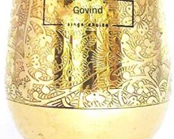 Brass tumbler brass glass matka shape beautiful designed brass glass