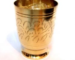 Brass tumbler brass glass peetal ka glass royal