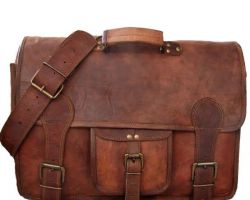 Camel leather shoulder bag handmade bag rutba