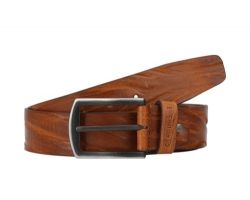 Men's camel leather belt style