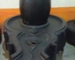 Black stone shivling black granite stone shivling 4 inches