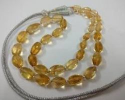 Citrine stone necklace