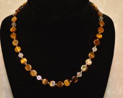 Necklace tiger eye natural necklace