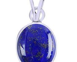 Lapis lazuli pendant silver caping