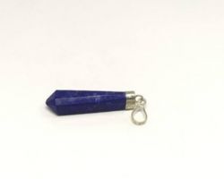 Lapis lazuli pencil pendant 1.5 inches