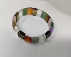 Seven stone bracelet seven chakra stone bracelet