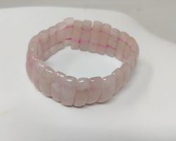Rose quartz bracelet capsule beads