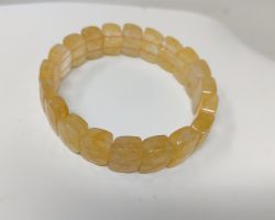 Citrine bracelet capsule shape natural citrine stone bracelet
