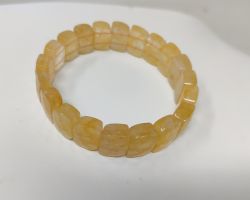 Citrine Bracelet capsule shape natural citrine stone bracelet