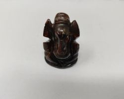 Gomed ganesh murti hessonite garnet ganesh idol