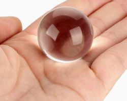 Natural Crystal ball sphatik ball 50gm 35mm