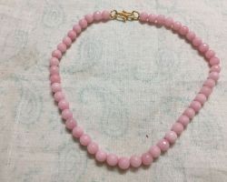 Quartz Beads mala pink 01