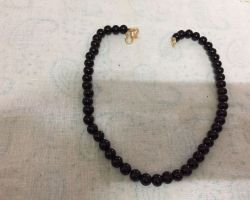 Black Obsidian Mala Natural Black obsidian Neckmala