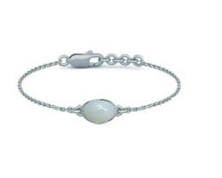 Moonstone silver bracelet natural moonstone with silver chain bracelet