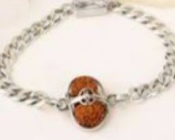 1mukhi Rudraksha silver bracelet 1 face rudraksha bracelet silver chain ek mukhi rudraksh with silver bracelet