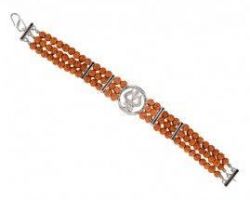 Silver Rudraksha bracelet 108 beads  Rudraksha bracelet in silver 108 beads