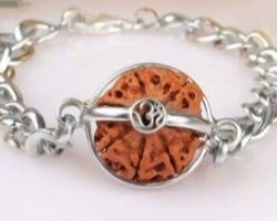 7 face Rudraksha silver bracelet 7 mukhi Rudraksha Bracelet silver bracelet seven face rudraksh bracelet in silver
