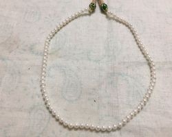 Pearl mala pearl necklace