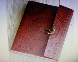 Camel leather Diary pure leather daily diary 75 pages