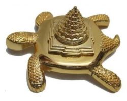 Tortoise shriyantra Meru shriyantra on tortoise brass 2.5 inches