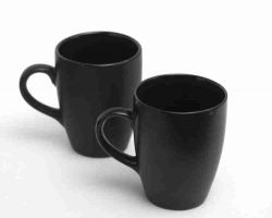 Coffee cup black coffee mug set of 2