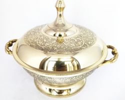 Brass casserole Ryal design Brass Donga 600ml