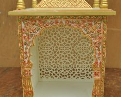Marble temple white marble home temple 14×11 inches