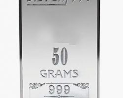 Pure Silver bar solid Silver baar 100gm