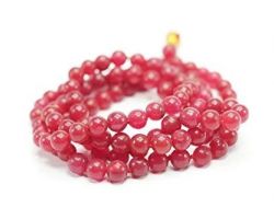 Red agate Lal hakik mala 108 beads 6mm beads