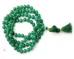 Green agate mala  green hakik mala 6mm 108 beads