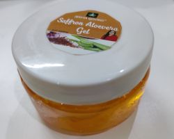 Saffron aloevera gel with vitamin e and c brand seema govind
