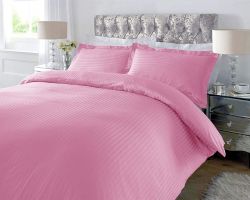 Plain bedsheet cotton double bed king size pink