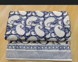 Dohar AC quilt double bed block print premium quality dohar