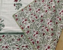 AC quilt double bed cotton dohar handblock organic colour and thread premium Royal