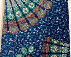 Bedsheet quilt set double bed cotton bedsheet and quilt set block print blue