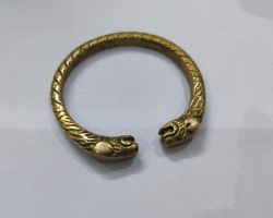 Ashtdhatu kada sher mukhi  solid ashtdhatu bangle open mouth lion