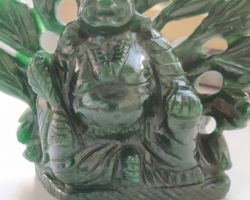 Laughing Buddha green aventurine 4.5 inches