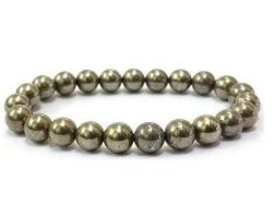 Pyrite  Bracelet Natural Pyrite stone bracelet 8mm