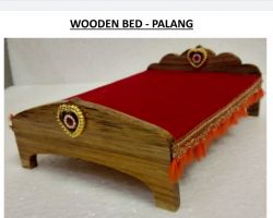 Laddu gopal  bed with mattress  decorative bed palang for laddu gopal red 7×5