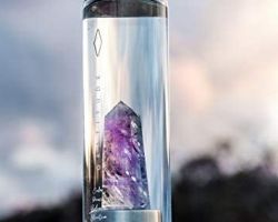 Amethyst stone water bottle Amethyst Recharge Water bottle