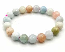 Morganite Bracelet natural stone bracelet 8mm