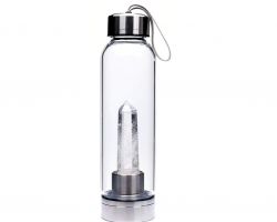 Crystal quartz water bottle clear crystal quartz  healing stone water bottle
