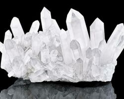 Crystal quartz Cluster Natural Crystal quartz cluster family 525gnm