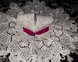 Poshak laddu gopal white floral