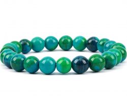 Chrysocolla bracelet 8mm natural chrysocolla stone bracelet