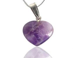 Amethyst Locket Heart shape Amethyst pendant amethyst heart'shape locket