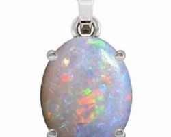 Fire opal pendant natural fire opal stone silver pendant