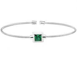 Emerald bangle bracelet panna bangle bracelet silve bangle bracelet with Emerald stone